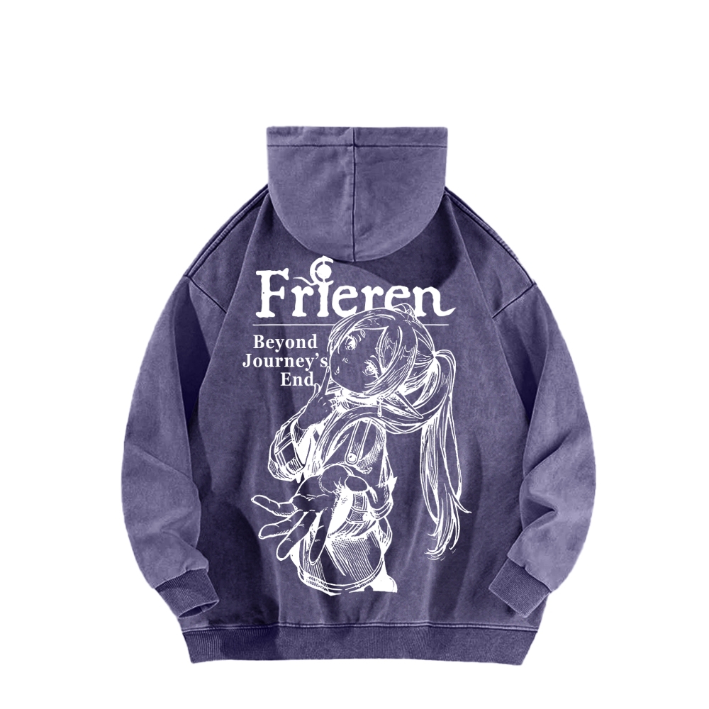 Frieren Unisex Washed Hoodie 2601005983