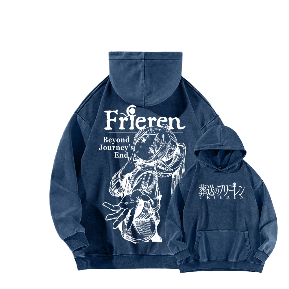 Frieren Unisex Washed Hoodie 2601005983