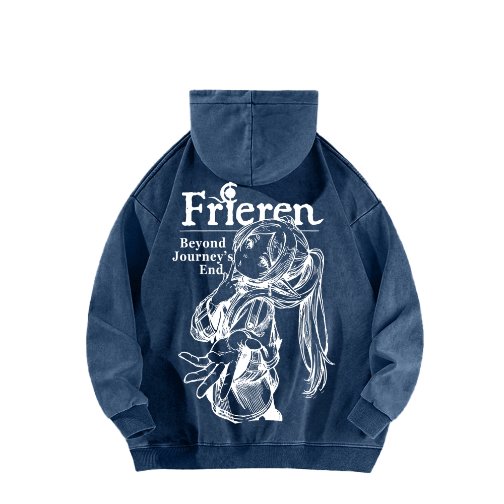 Frieren Unisex Washed Hoodie 2601005983