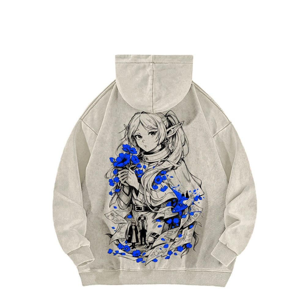 Frieren Unisex Washed Hoodie 2601005992