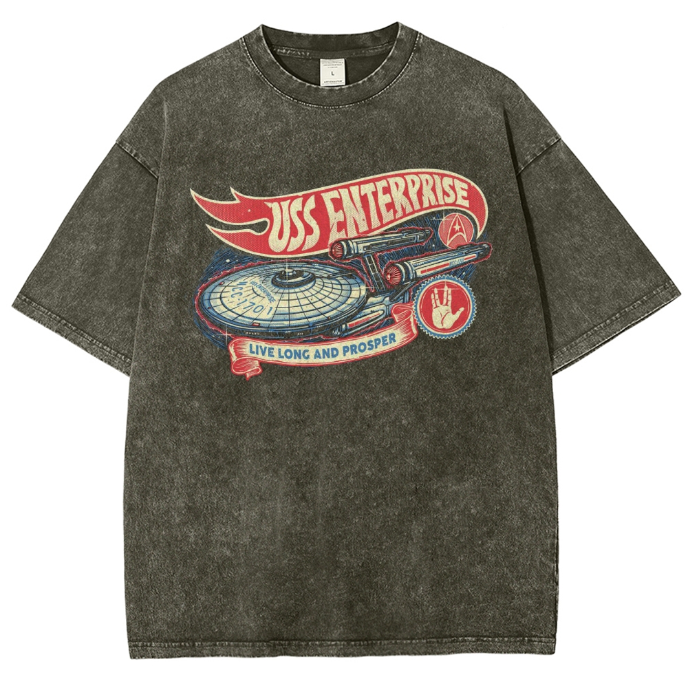 USS Enterprise Vintage Washed T-Shirt
