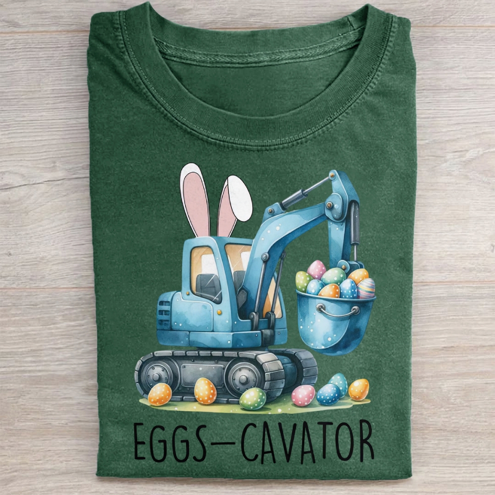 Eggs-Cavator Washed Tee 