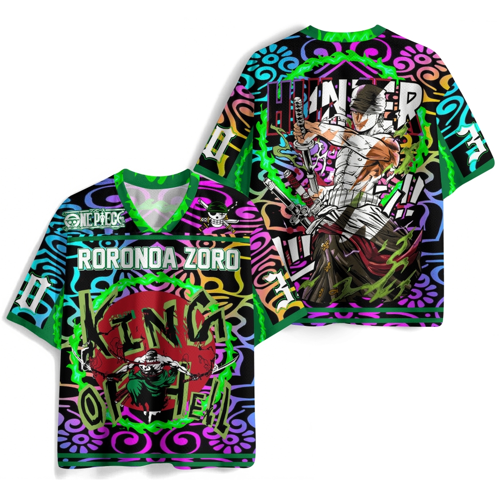 One Piece Football Jersey Mesh Shirts