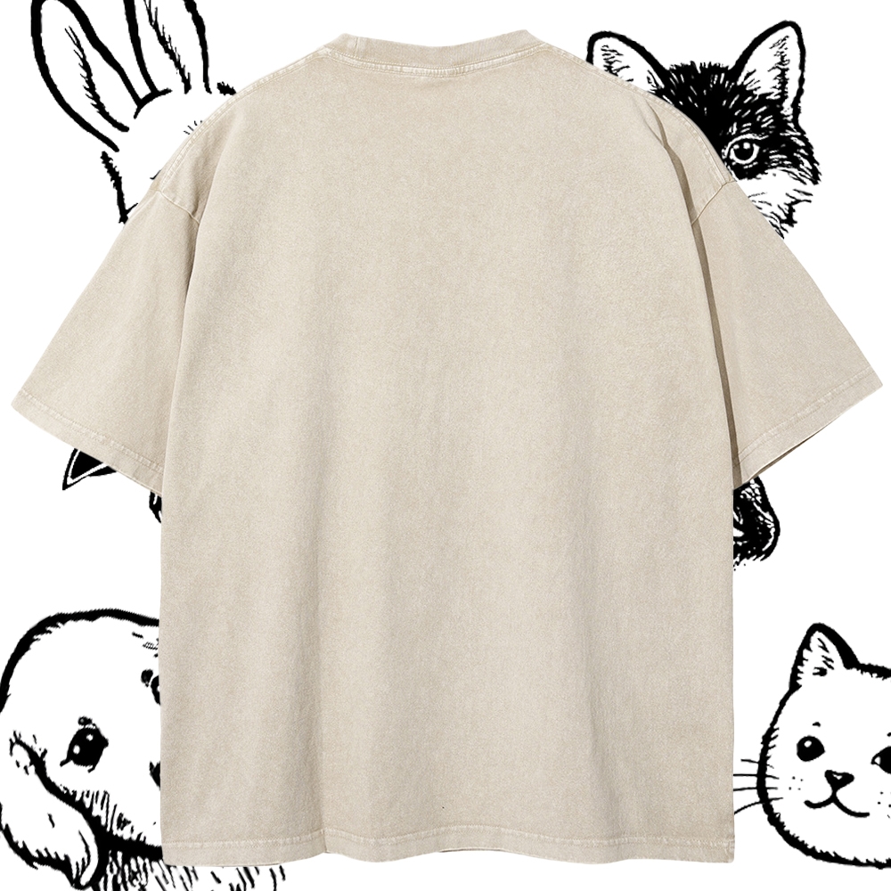 Iconic Vacation Panic Cotton Vintage Wash Classic Graphic Tee