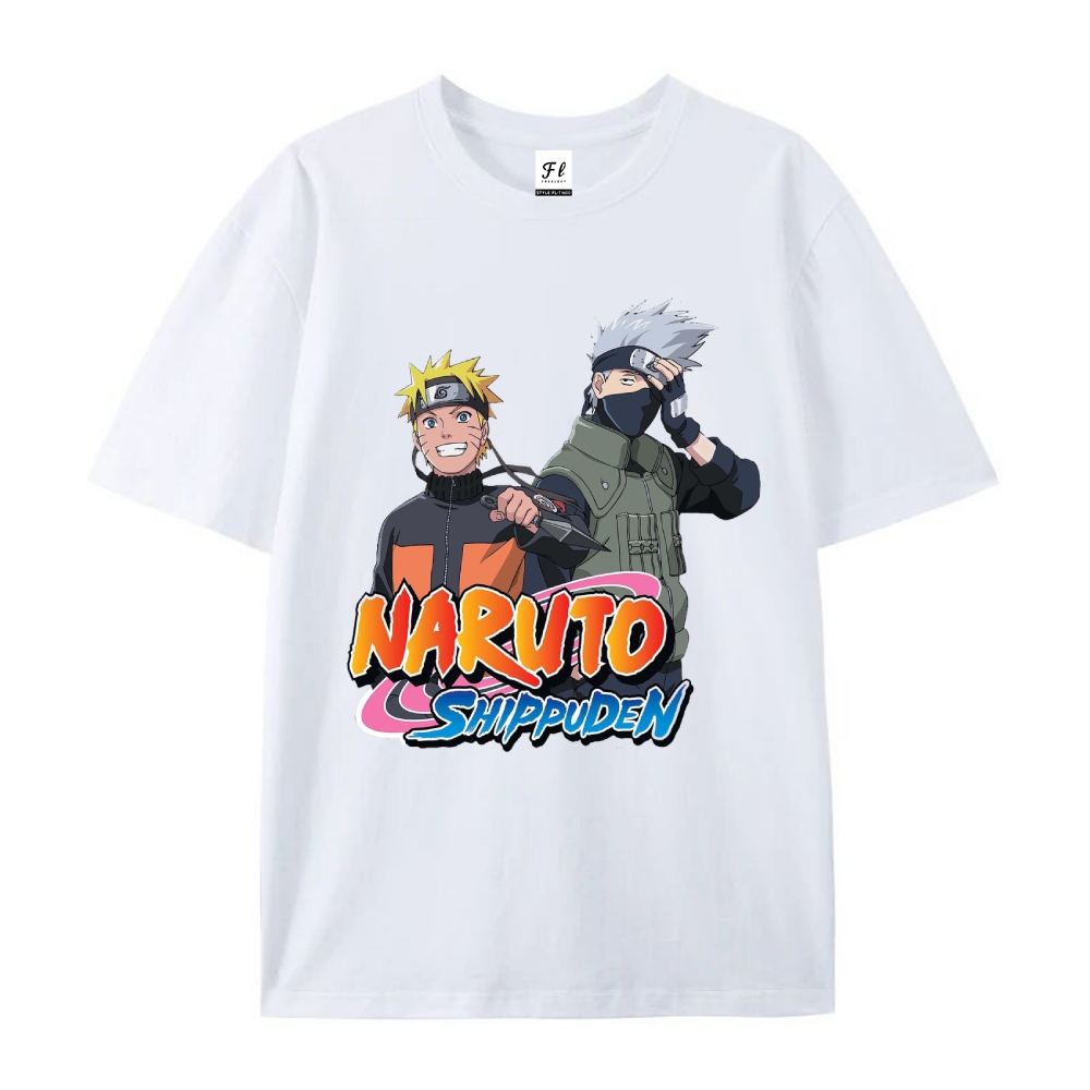Pure Cotton Unisex Round Neck Anime T-Shirt Boruto