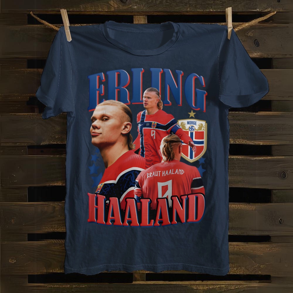 Erling Haaland Norwegian Viking Power cotton T-shirt