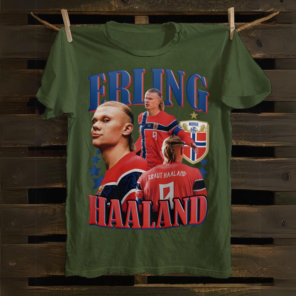 Erling Haaland Norwegian Viking Power cotton T-shirt