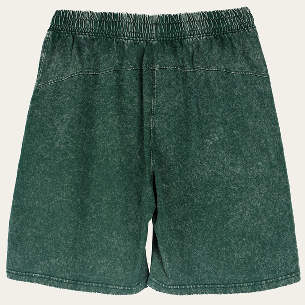 Smoking Black Cat Retro Washed Shorts