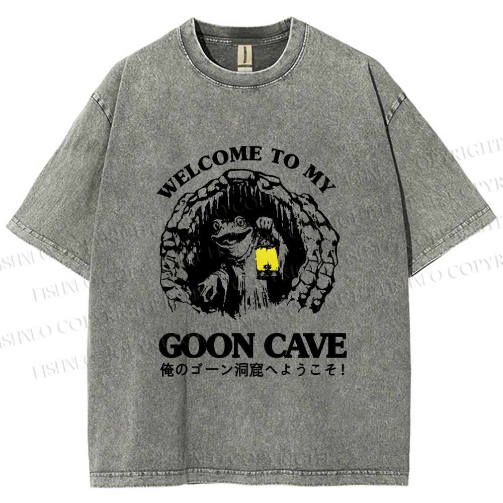 Unisex Welcome To My Dwelling Printed Washed Tee