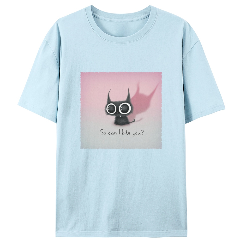 Cute But Fierce Demon Cat Retro Designed for Women - Slim Fit Cotton Tee