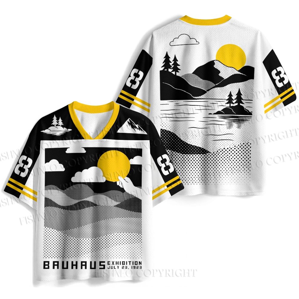 Bauhaus Wave And Sunset Jersey Shirts