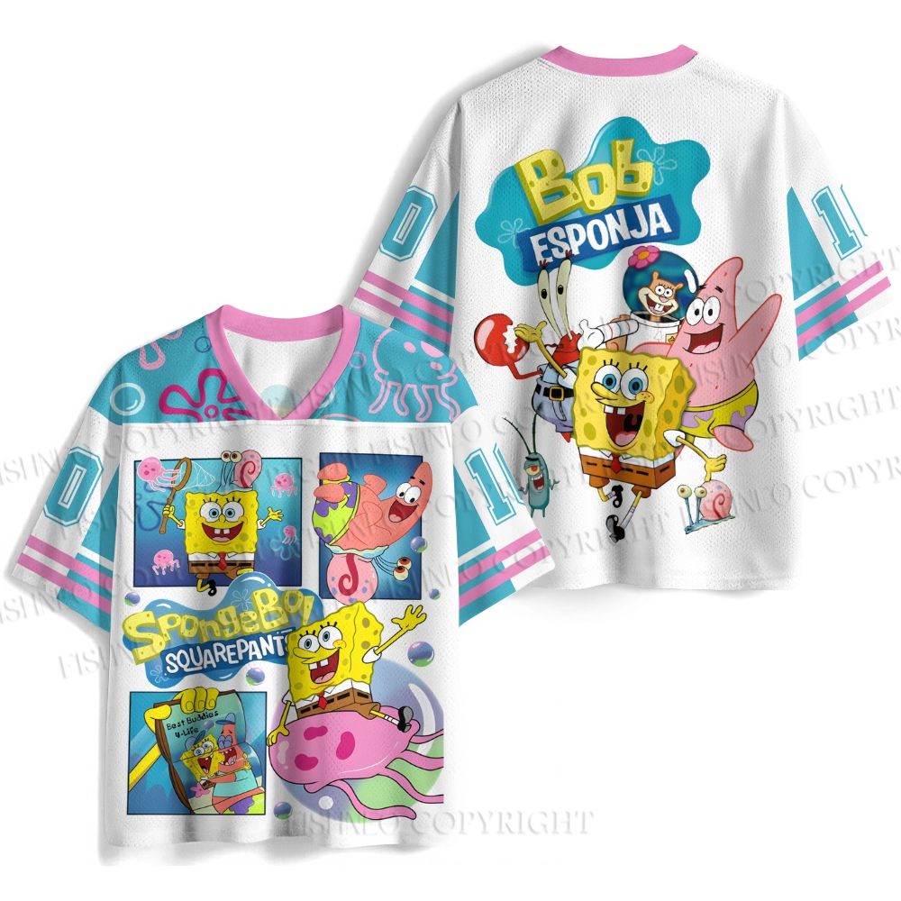 SpongeBob and Patrick Catch Jellyfish Jersey Shirts