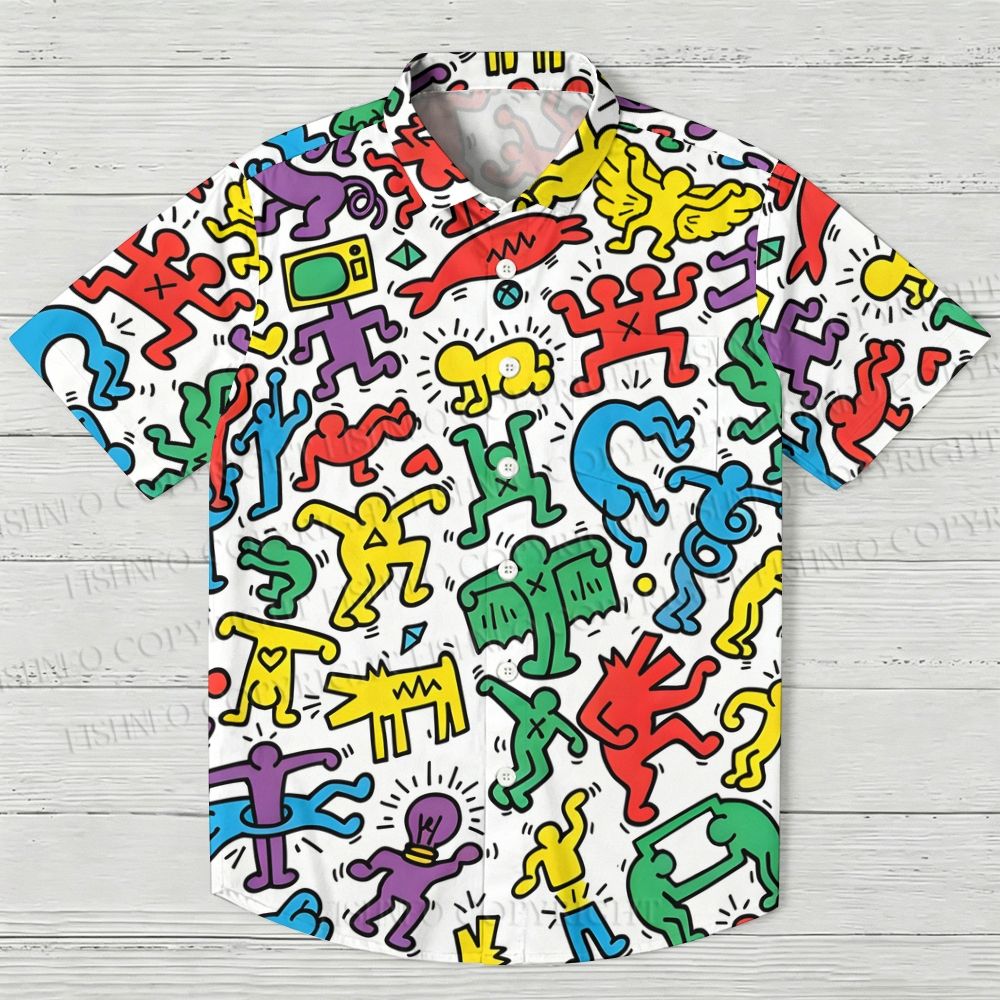 Keith Haring Puzzle Hawaiian Shirt