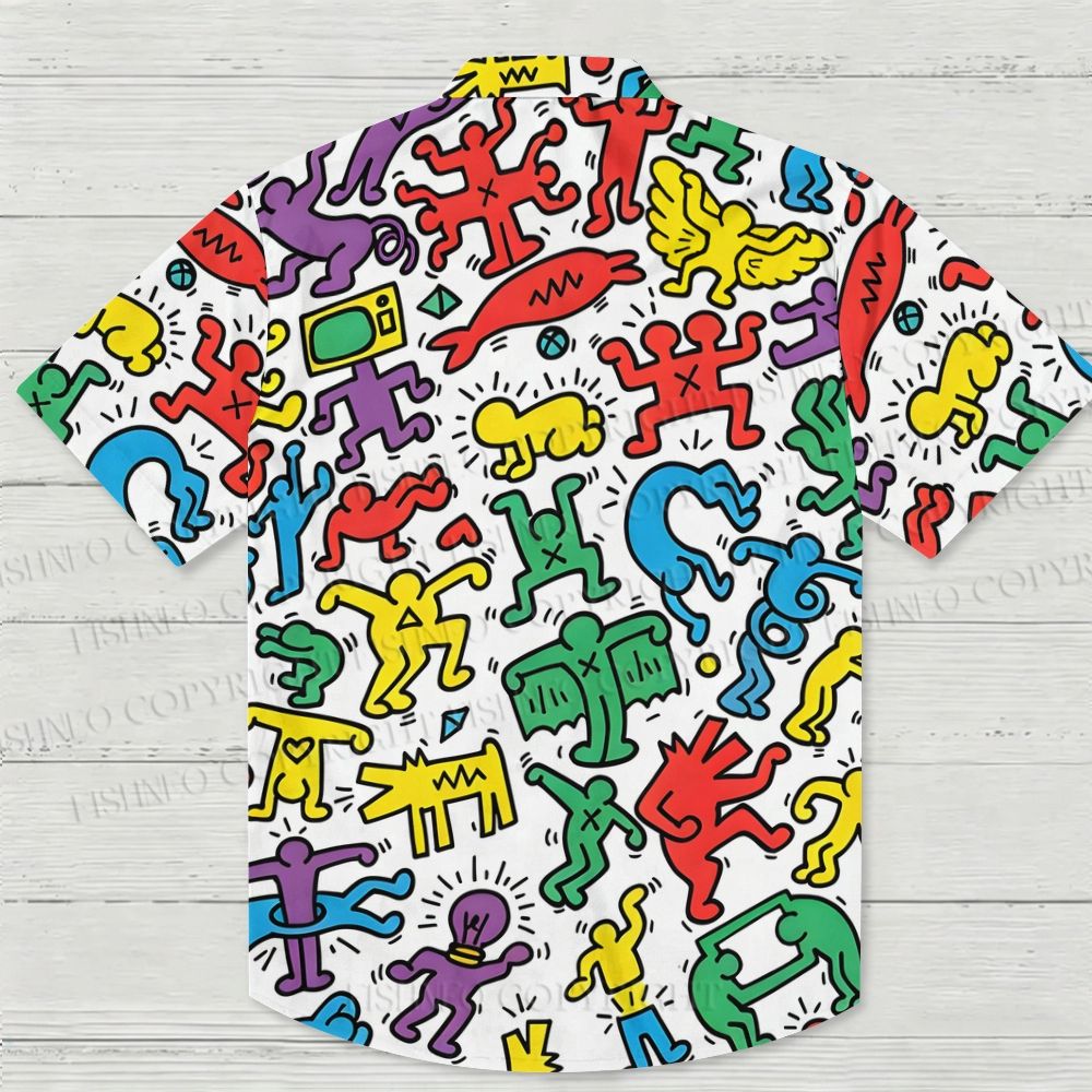 Keith Haring Puzzle Hawaiian Shirt