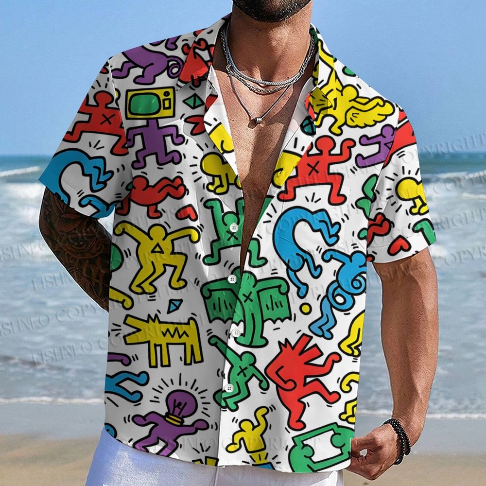 Keith Haring Puzzle Hawaiian Shirt