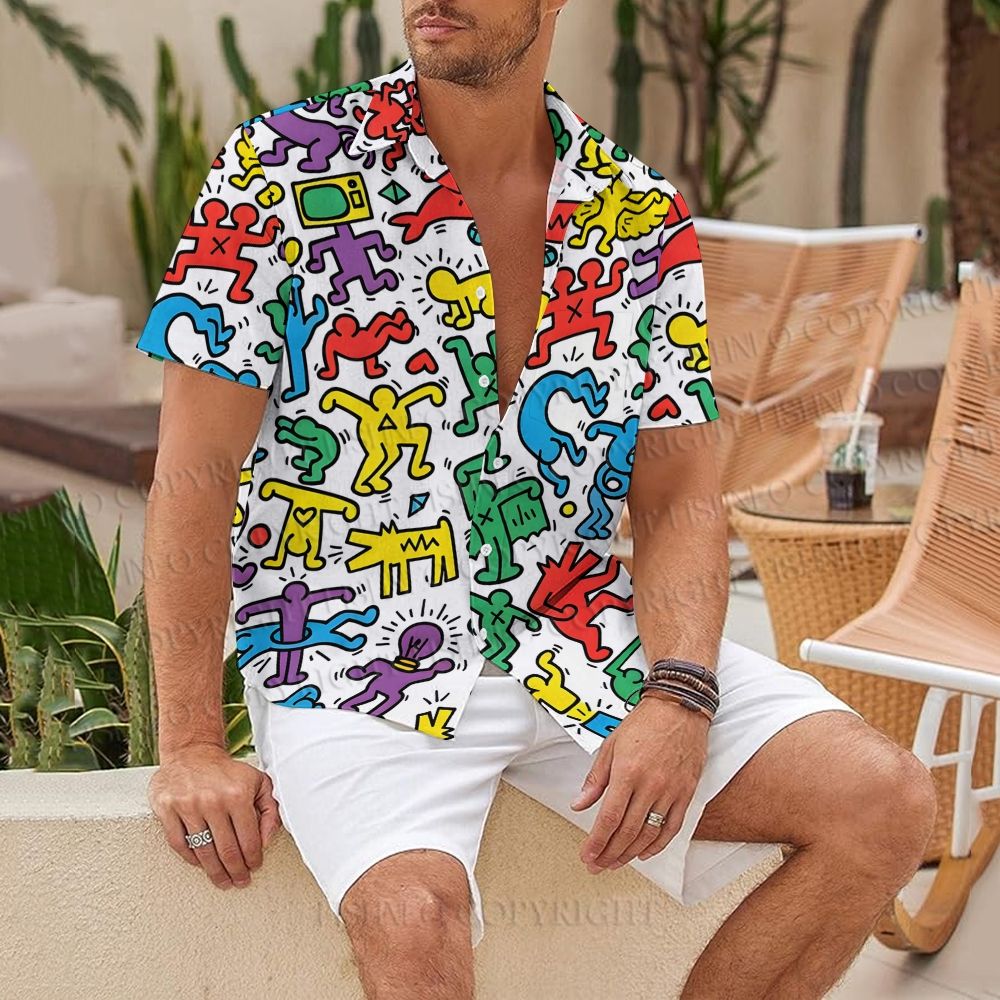 Keith Haring Puzzle Hawaiian Shirt