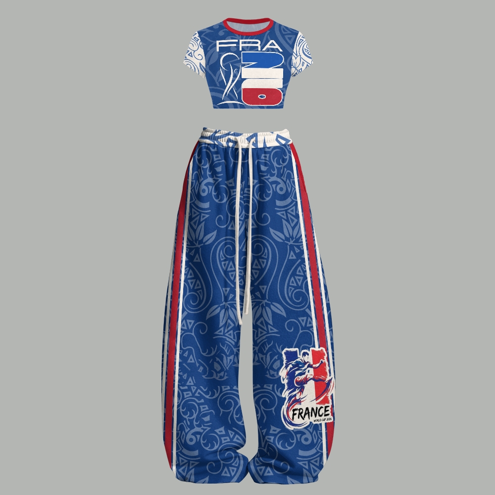 Women T-Shirt  & Elasticated Trousers Two-Piece Set