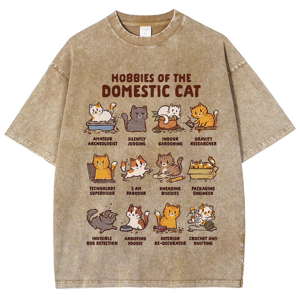 Cute Watercolor Hedgehog Six Yoga Poses Chart Off  Vintage Washed T-Shirt