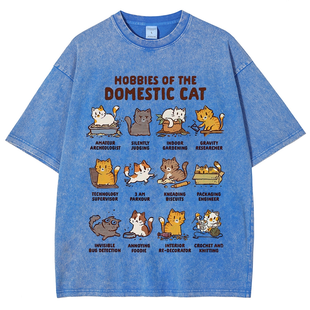 Cute Watercolor Hedgehog Six Yoga Poses Chart Off  Vintage Washed T-Shirt