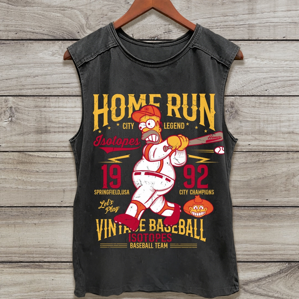 Vintage Baseball Washed Tank Top 