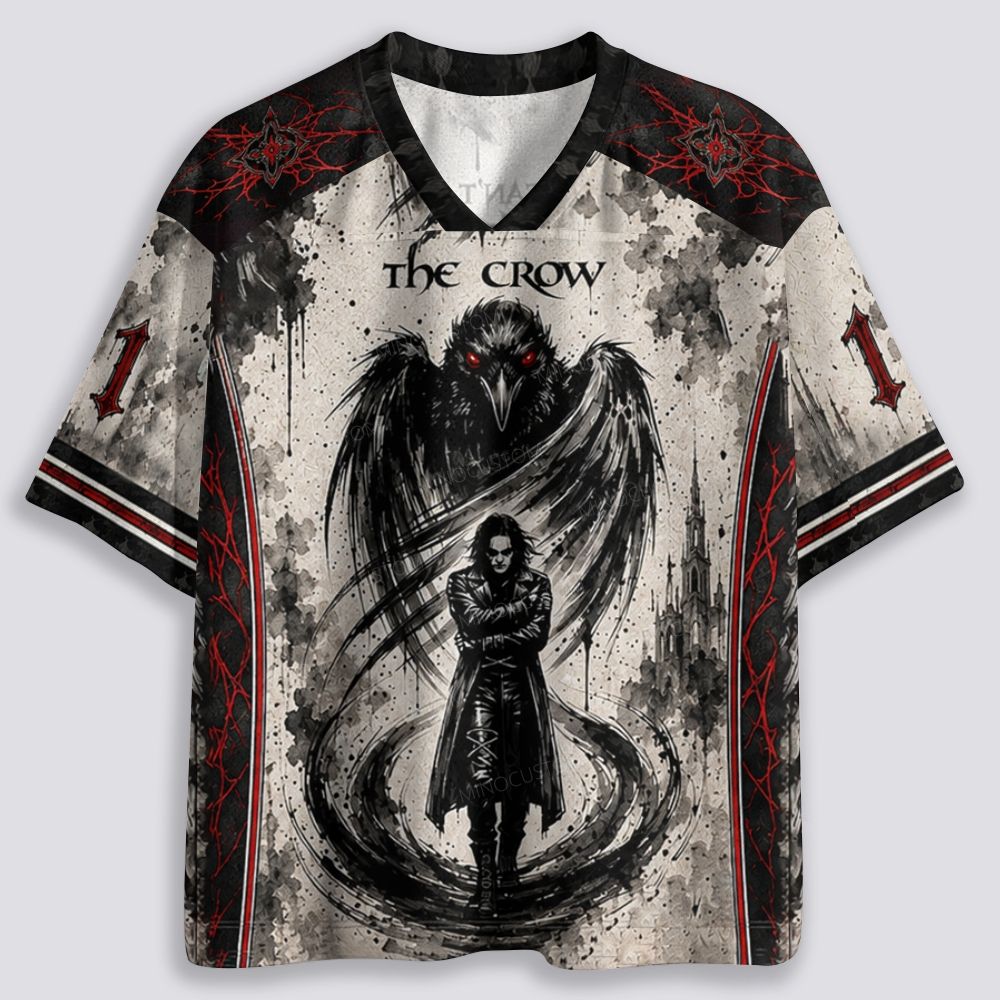 The Crow Gothic Revenge Movie Breathable Mesh Jersey