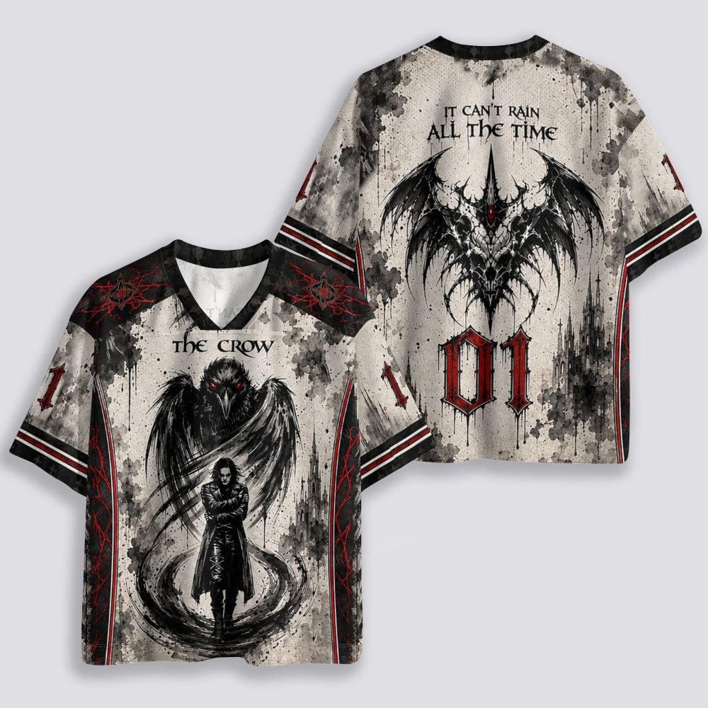 The Crow Gothic Revenge Movie Breathable Mesh Jersey